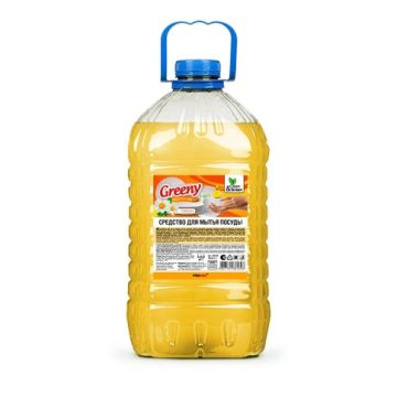 Средство жидкое для мытья посуды 5л Greeny Light Ромашка Clean&Green 1/2