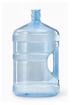 ПЭТ бутылка 19л прозрачная с ручкой многоразовая 1/4