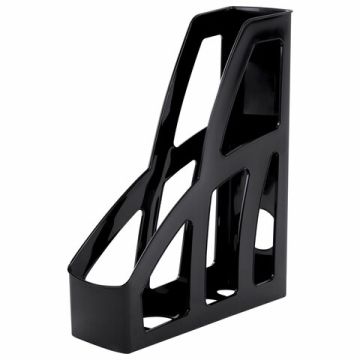 Лоток вертикальный для бумаг 250х75х300мм черный FILE Brauberg 1/16