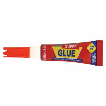 Клей моментальный суперклей BRAUBERG 3г, ПРОЧНЫЙ