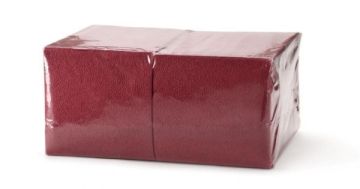 Салфетки биг пак бордовые интенсив (24х24) (400) 1/6