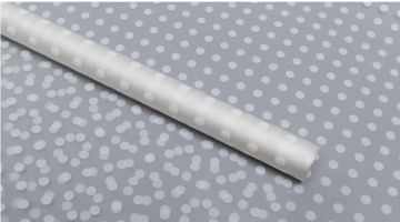 Ролик 70см х10м пленка полипропилен матовая Бисер белый 1/6