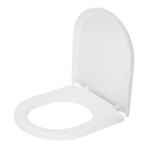 Сиденье для унитаза без рисунка 44х37см белое 1/10 