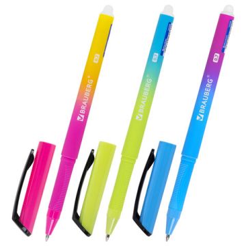 Ручка Пиши-стирай гелевая синяя 0,7мм линия 0,5мм BRAUBERG Grade 1/24/864