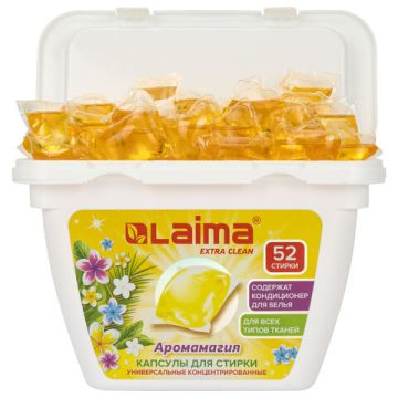Капсулы для стирки концентрированные 52шт с кондиционером LAIMA 1/36 