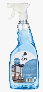 Средство для мытья стекол и зеркал 750мл триггер GAS  1/17