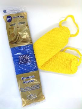 Мочалка для тела банная Мочалка 410х110х15мм 1/40