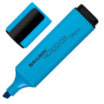 Текстмаркер голубой 1-5мм BRAUBERG Original neon 1/12/576