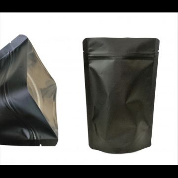 Пакет Дой-Пак Zip-Lock черный матовый 280х380 (45+45) №47 металл. внутри 100/600 