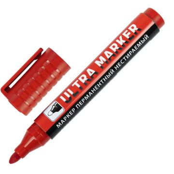 Маркер перманентный ULTRA MARKER кругл 3,5мм, крас