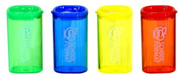 Точилка 1 отверстие пластиковая с конт ассорти CLASSIC Schoolformat 1/24/1440