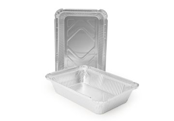 Касалетка алюминиевая 210х148х38/170х104мм 780мл L-край (крышка 437623) 50/600