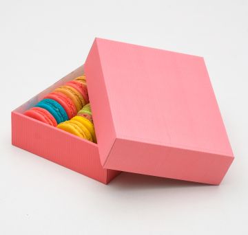 Коробка без окна 180х150х50мм микрогофрокартон розовая  1/5/250