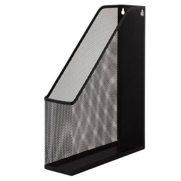 Лоток вертикальный для бумаг 72мм А4 металл черный Germanium Brauberg 1/6/24