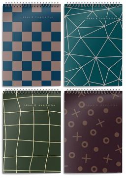 Блокнот 40л А6 108х145мм клетка гребень Идеи и Вдохновение Schoolformat 1/4/100