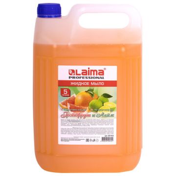 Мыло жидкое крем 5л канистра Грейпфрут и Лайм Лайма1/4