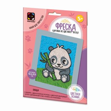 Аппликация фреска Веселый зоопарк Панда 1/50