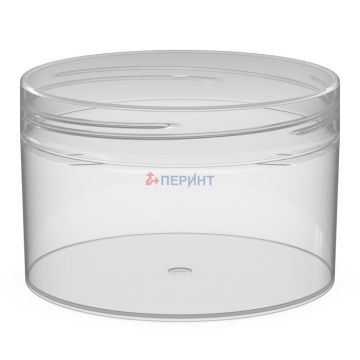 Банка с резьбой 250мл d-89 б/кр прозрачная Шарм 250/89 Перинт (крышка 446339) 450/150