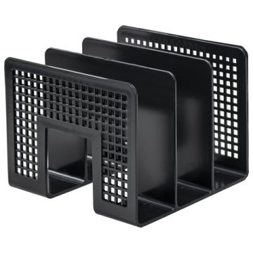 Лоток-сортер для бумаг 3отд  207х212х168мм сетчатый черный Office-Expert Brauberg 1/24 