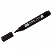 Маркер перманентный черный 3мм круглый наконечник OfficeSpace 1/12/1200