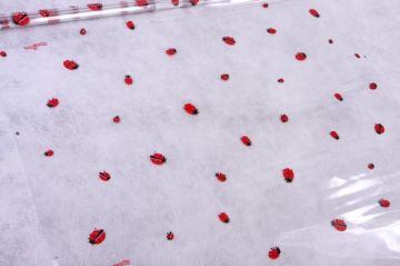 Ролик 70см х8м пленка полипропилен с рисунком Божьи коровки 1/10