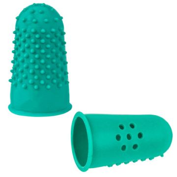 Напальчник резин с отверстиями диам 17мм зеленые (10шт) 1/12/240 