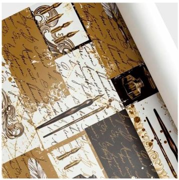 Бумага упаковочная 68,5х100см Поэт Интерпак 1/50