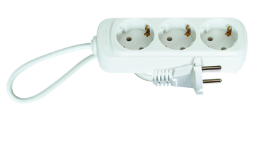 Удлинитель Спутник 5м белый 1/20