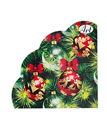 НГ Салфетки 3-сл d 32 см  Rondo Украшения на новогоднюю ель (12) 1/15