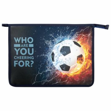 Папка для тетрадей А4 пластик 1 отделение, на молнии Юнландия 1/25 