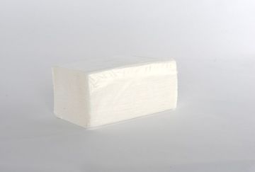 Полотенца бумажные 2сл 200л белые 22х23 (V) 1/20