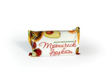 Мыло туалетное 90гр в обертке Тропические Фрукты 1/80