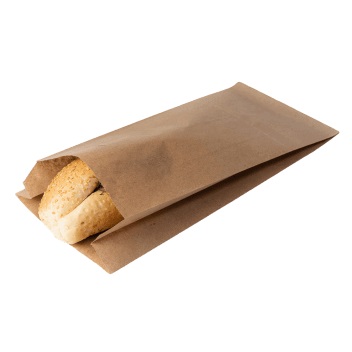 Пакет бумажный крафт 140х60х225 без ручек и печати 100/1800