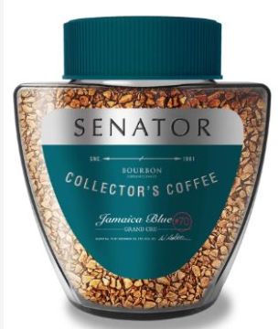Продукты, Кофе растворимый Senator Jamaica Blue  85 г стекло 1/1