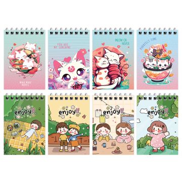 Блокнот 40л А7 65х100мм гребень BG Anime Style 1/48/192