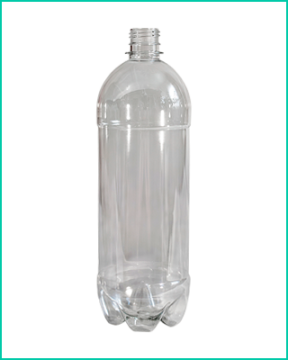 ПЭТ бутылка 1л горло 28мм прозрачная КЗН 110/110
