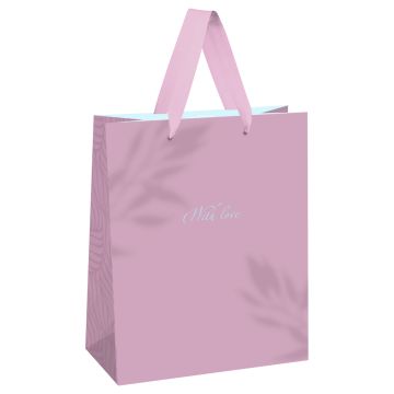 Пакет подарочный бумажный (18х23х10) матовый MESHU Twigs 1/12