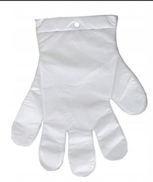 Перчатки одноразовые полиэтиленовые ПНД на подвесе календарь L 50/5000