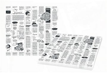 Бумага оберточная (400х400)  с печатью газета Чао! (500шт) 1/1