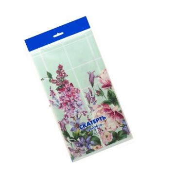 Скатерть полиэтиленовая 120х180см Мятное утро 1/50