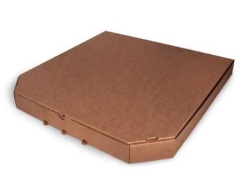 Коробка под пиццу 310х310х40мм Т11 профиль Е бурая усеченная гофро 50/50