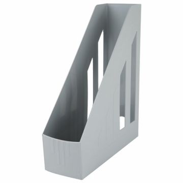 Лоток вертикальный для бумаг 260х85х300мм серый Brauberg Contract 1/16