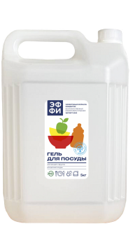 Средство жидкое для мытья посуды 5л Эффективная формула ЭФФИ  (эксперт 1000) 1/4