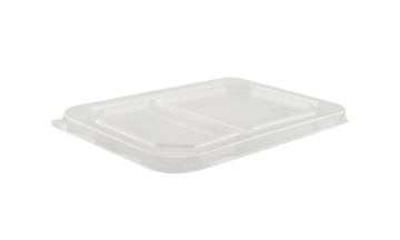 Крышка для контейнера 800мл 147x230x16мм 2секц OSQ OCTOBOX прозр плоская 45/360