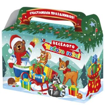 НГ Коробка Санки до 0,5 кг 175х70х105мм 1/300