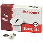 Кнопки канцелярские 10мм (100шт) Глобус 1/196