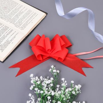 Бант-бабочка 5см красный 10/10