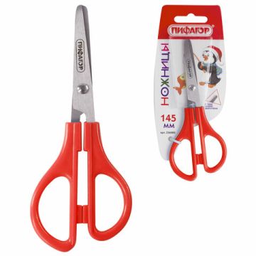 Ножницы 145мм метал европодвес Пифагор 1/24 