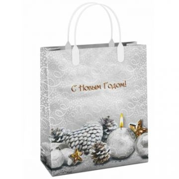 НГ Сумка пластиковая (23х27)-150 Изморозь 1/40