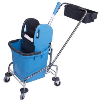 Тележка уборочная BRABIX 1 съемное ведро 25л мех отжим корзина 1/1